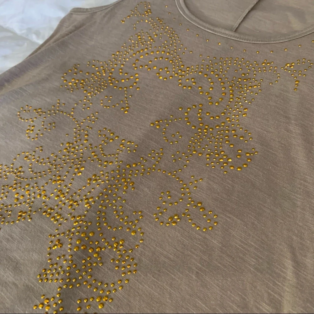 Wet Seal Butterfly Sparkle Tank Top L